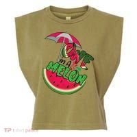 One In A Melon Adorable Cute Fun Summer Watermelon Gift Tee Garment-Dyed Women's Muscle Tee thumb 0