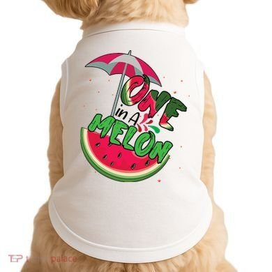 One In A Melon Adorable Cute Fun Summer Watermelon Gift Tee Doggie Tank