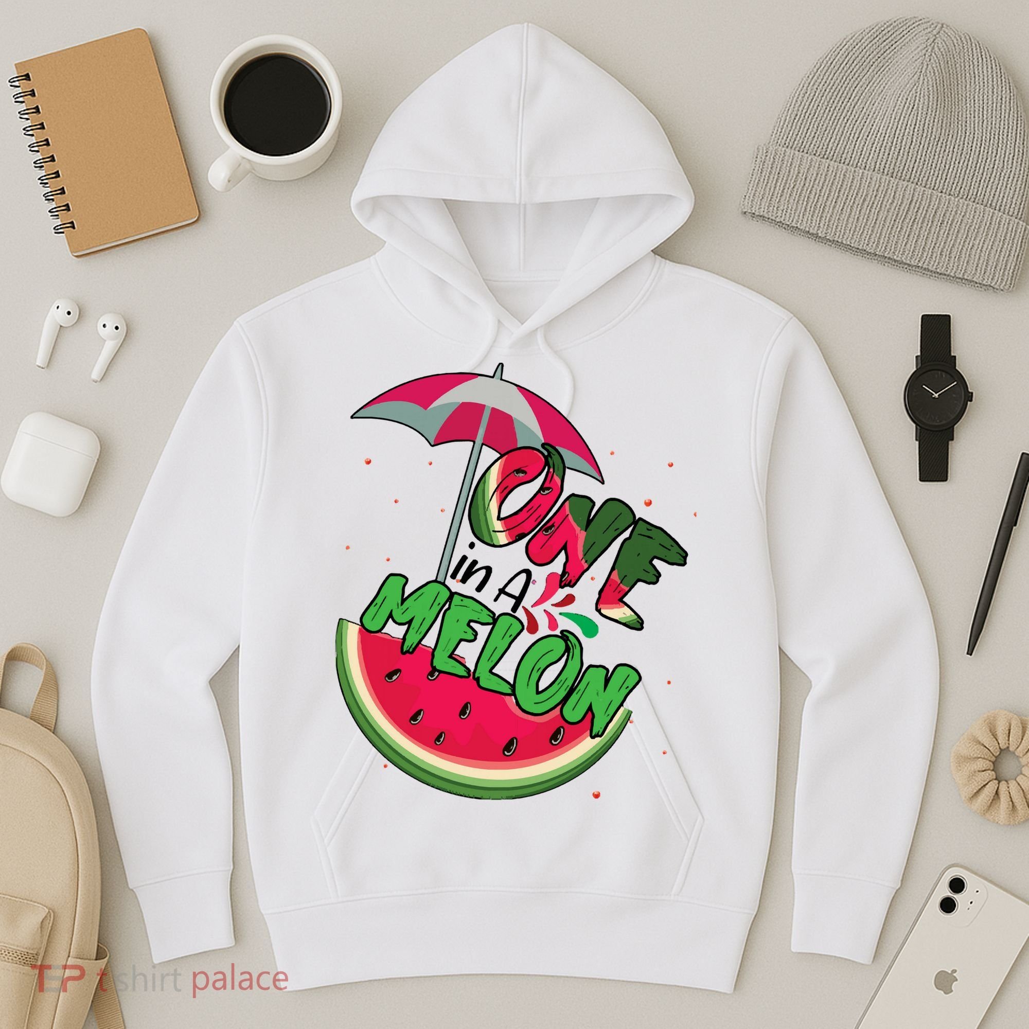 One In A Melon Adorable Cute Fun Summer Watermelon Gift Tee Hoodie