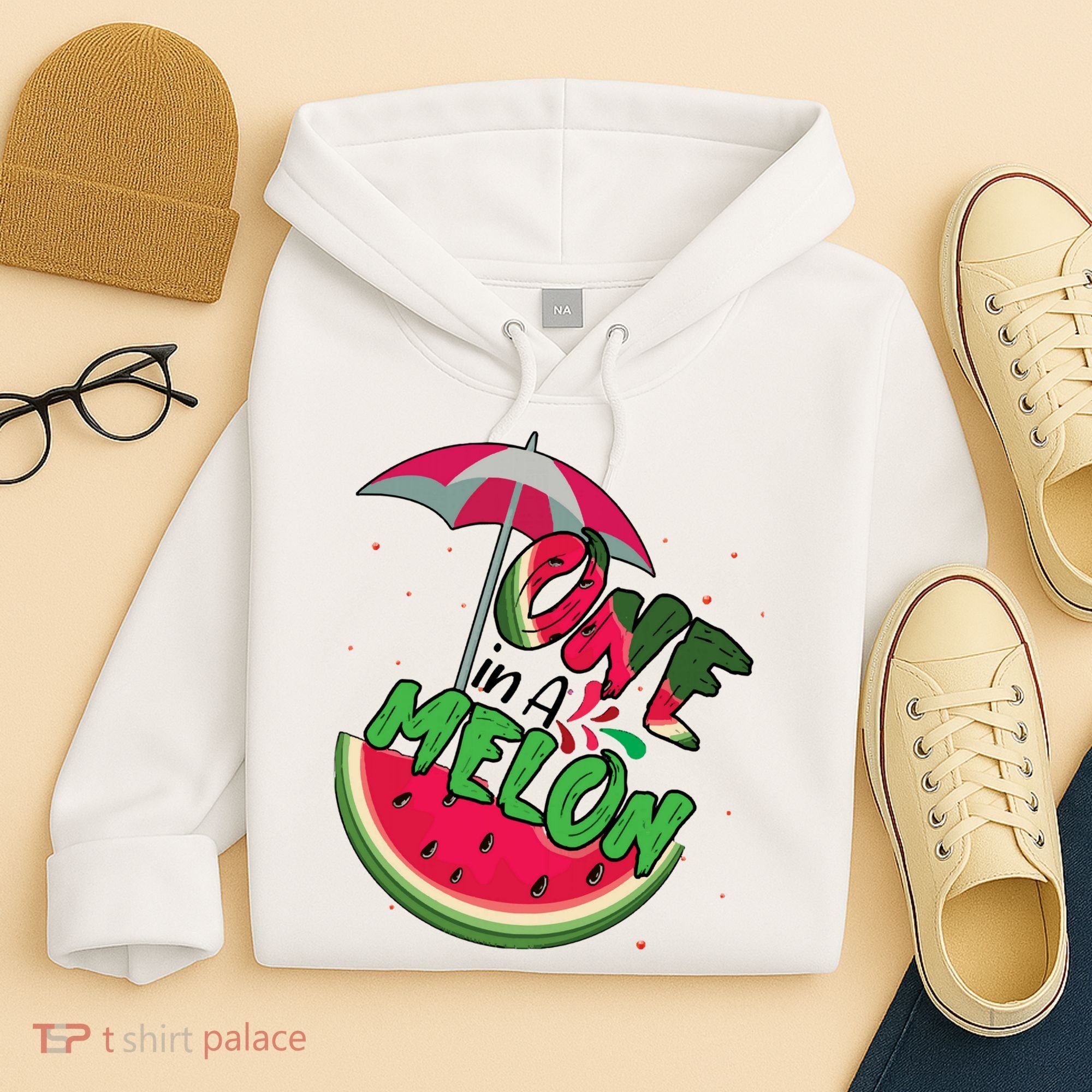 One In A Melon Adorable Cute Fun Summer Watermelon Gift Tee Hoodie