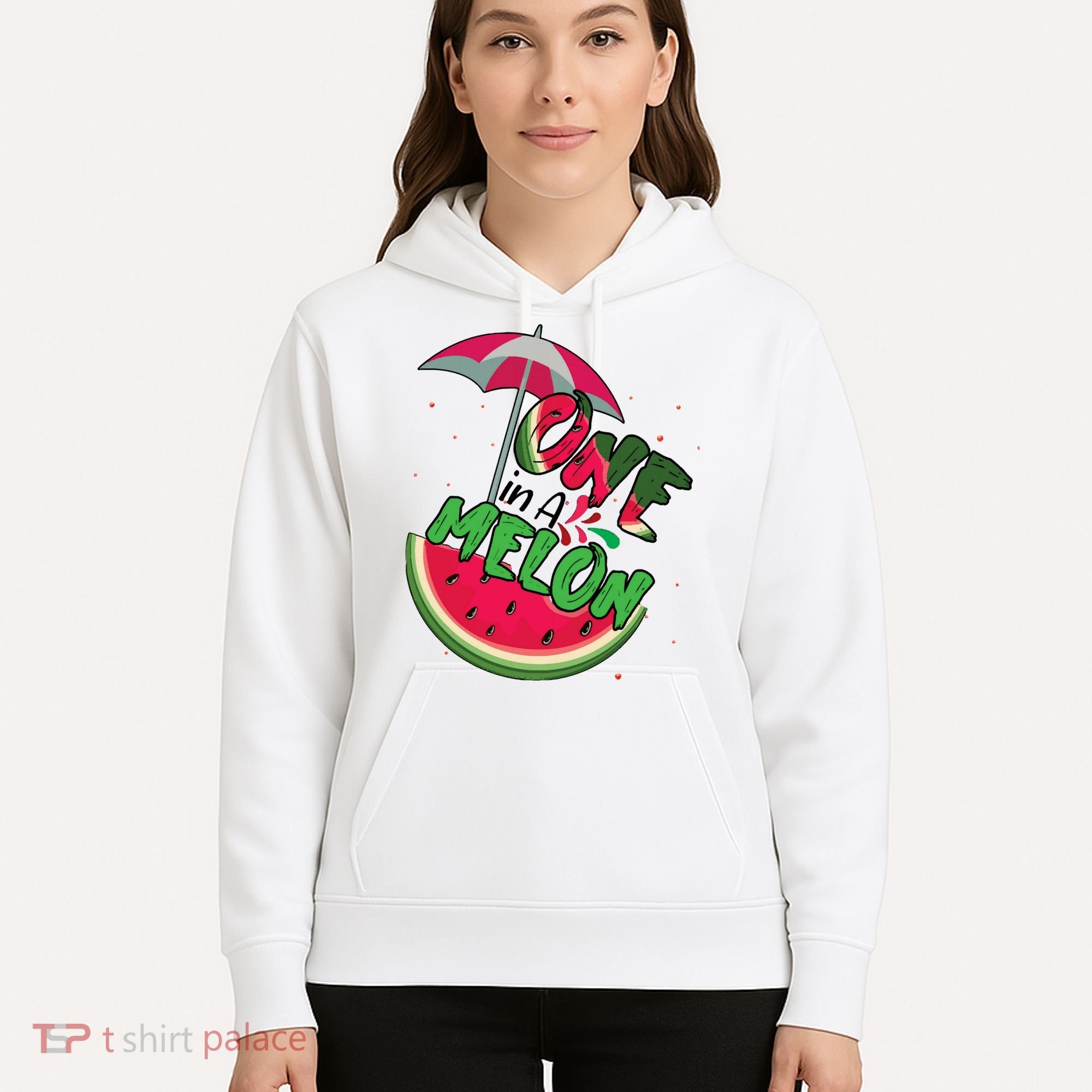 One In A Melon Adorable Cute Fun Summer Watermelon Gift Tee Hoodie