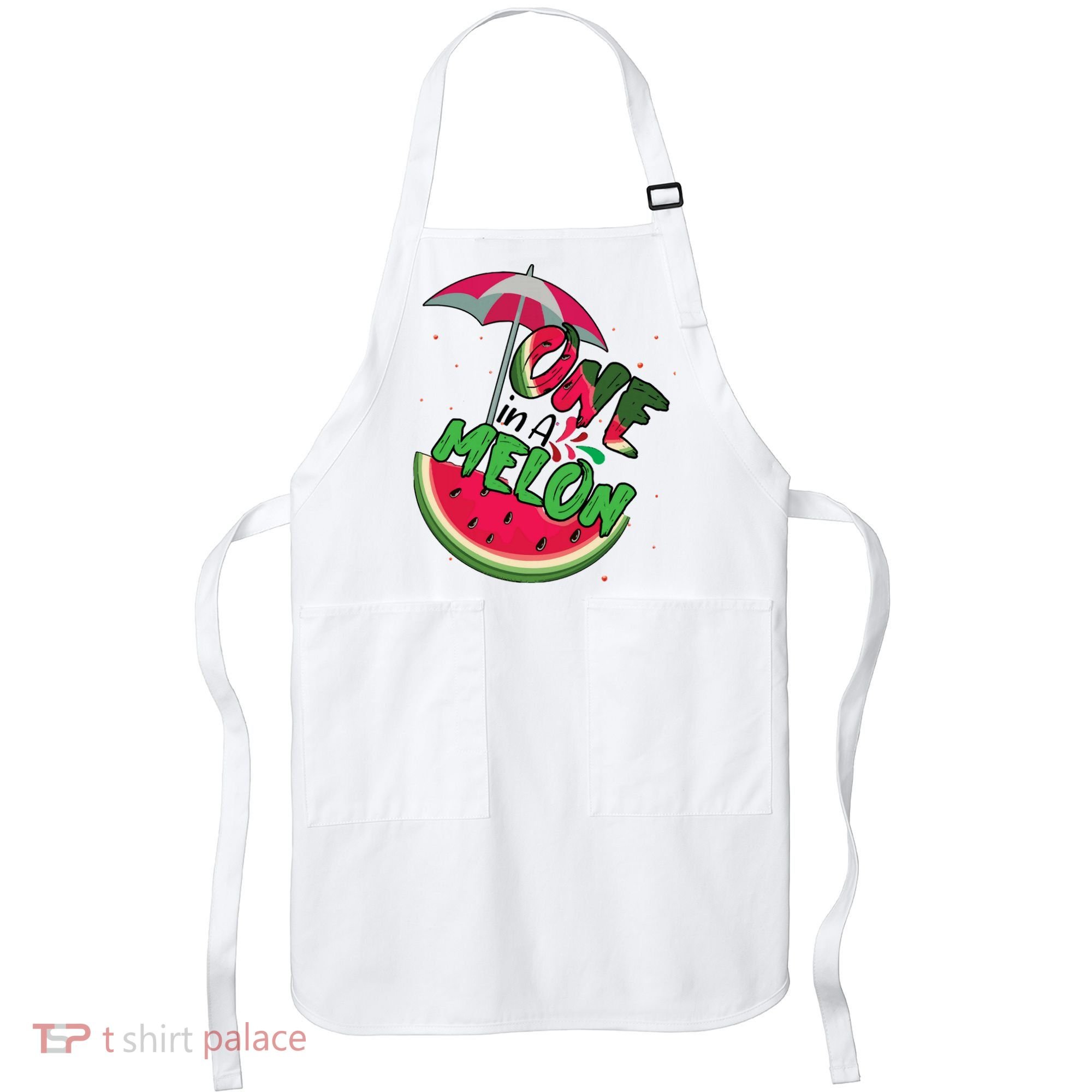 One In A Melon Adorable Cute Fun Summer Watermelon Gift Tee Apron