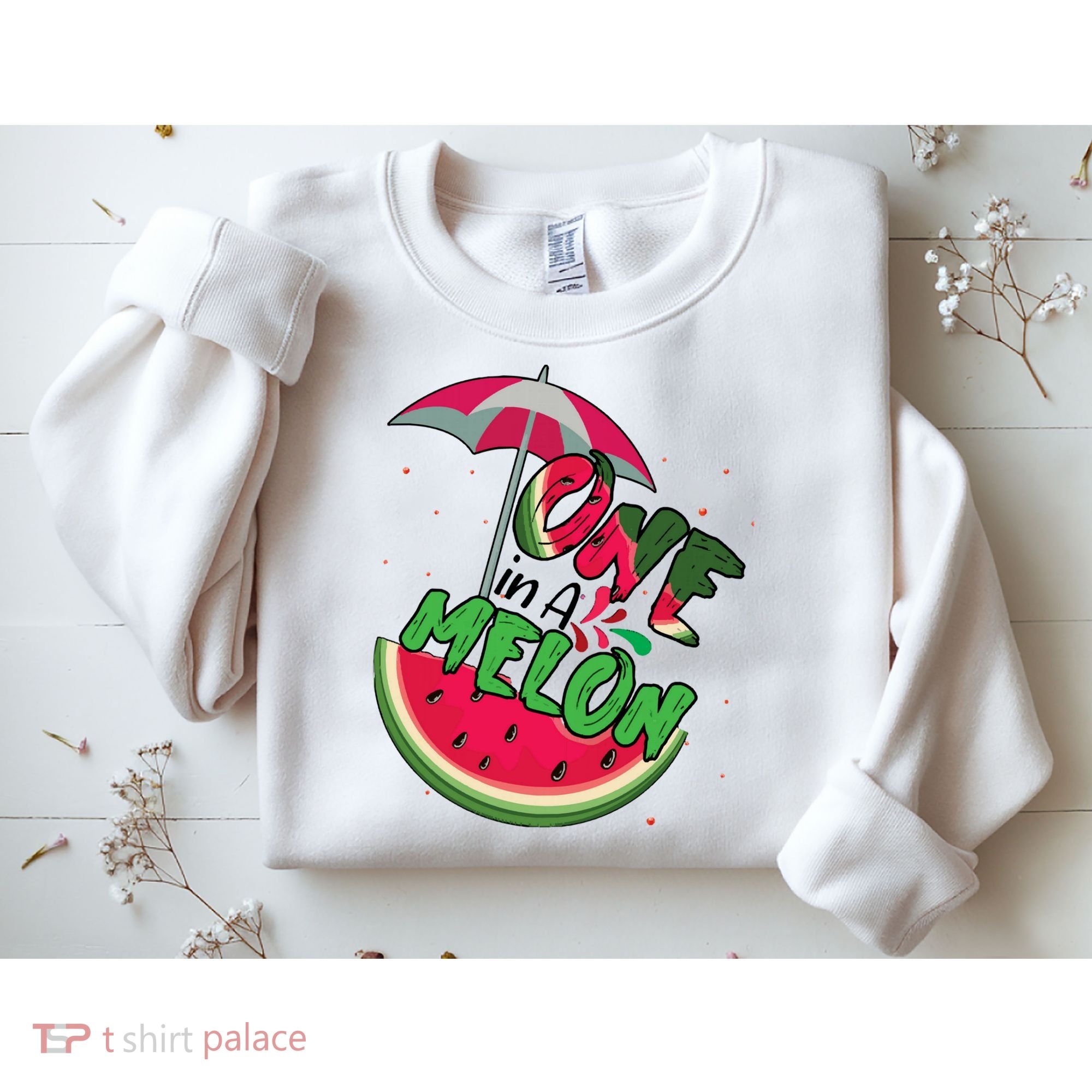 One In A Melon Adorable Cute Fun Summer Watermelon Gift Tee Sweatshirt
