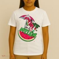One In A Melon Adorable Cute Fun Summer Watermelon Gift Tee T-Shirt thumb 4