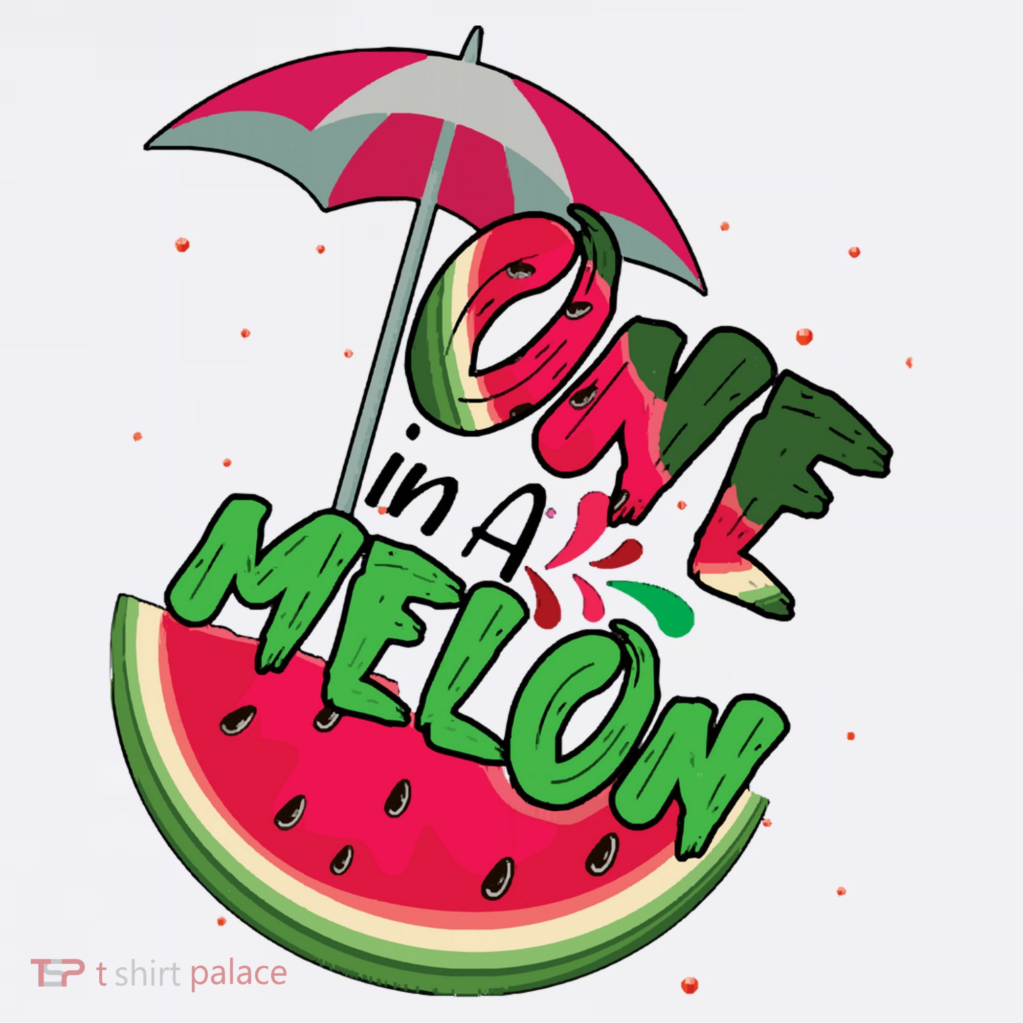 One In A Melon Adorable Cute Fun Summer Watermelon Gift Tee T-Shirt