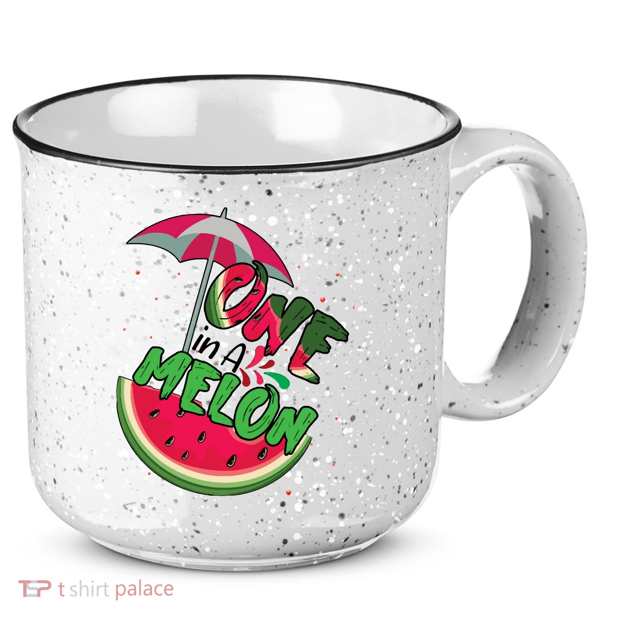 One In A Melon Adorable Cute Fun Summer Watermelon Gift Tee 15oz Campfire Ceramic Mug