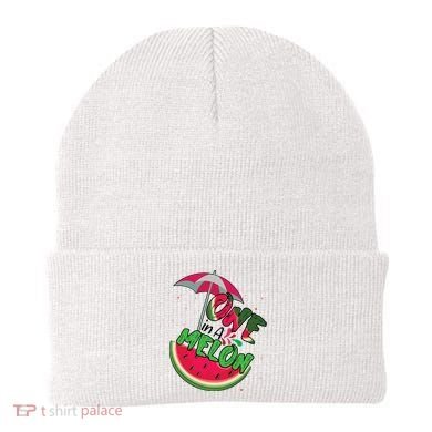 One In A Melon Adorable Cute Fun Summer Watermelon Gift Tee Beanie