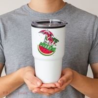 One In A Melon Adorable Cute Fun Summer Watermelon Gift Tee Tumbler thumb 2