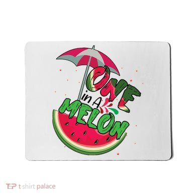 One In A Melon Adorable Cute Fun Summer Watermelon Gift Tee Mousepad