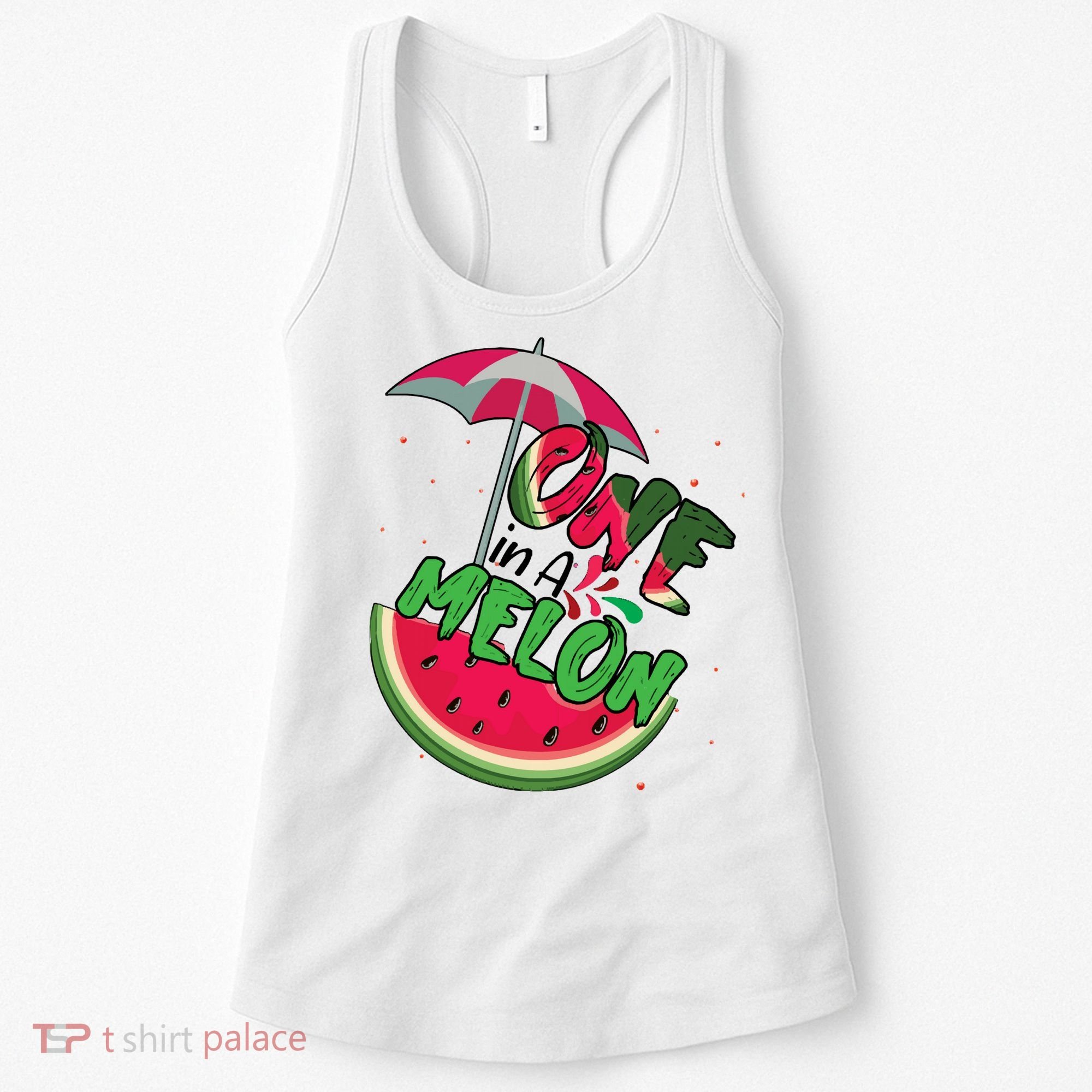 One In A Melon Adorable Cute Fun Summer Watermelon Gift Tee Women's Tank Top