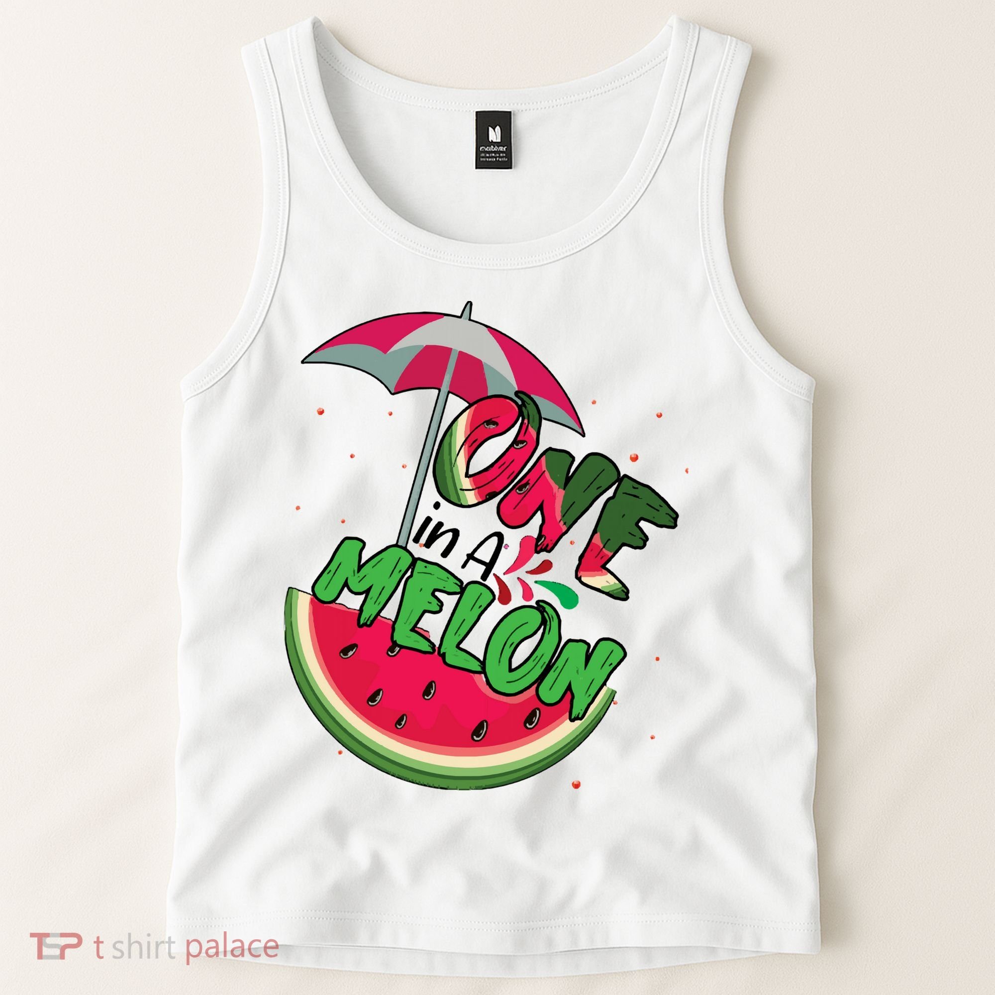 One In A Melon Adorable Cute Fun Summer Watermelon Gift Tee Tank Top
