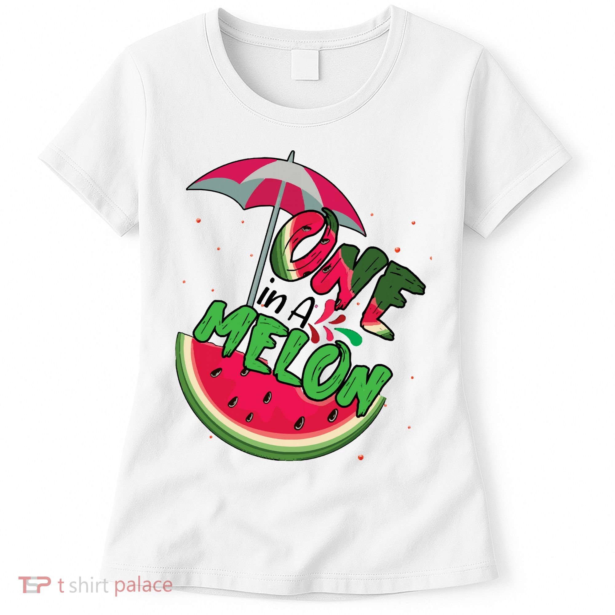 One In A Melon Adorable Cute Fun Summer Watermelon Gift Tee Women's T-Shirt