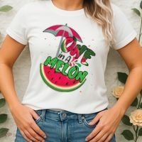 One In A Melon Adorable Cute Fun Summer Watermelon Gift Tee Women's T-Shirt thumb 2
