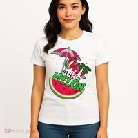 One In A Melon Adorable Cute Fun Summer Watermelon Gift Tee Women's T-Shirt thumb 4