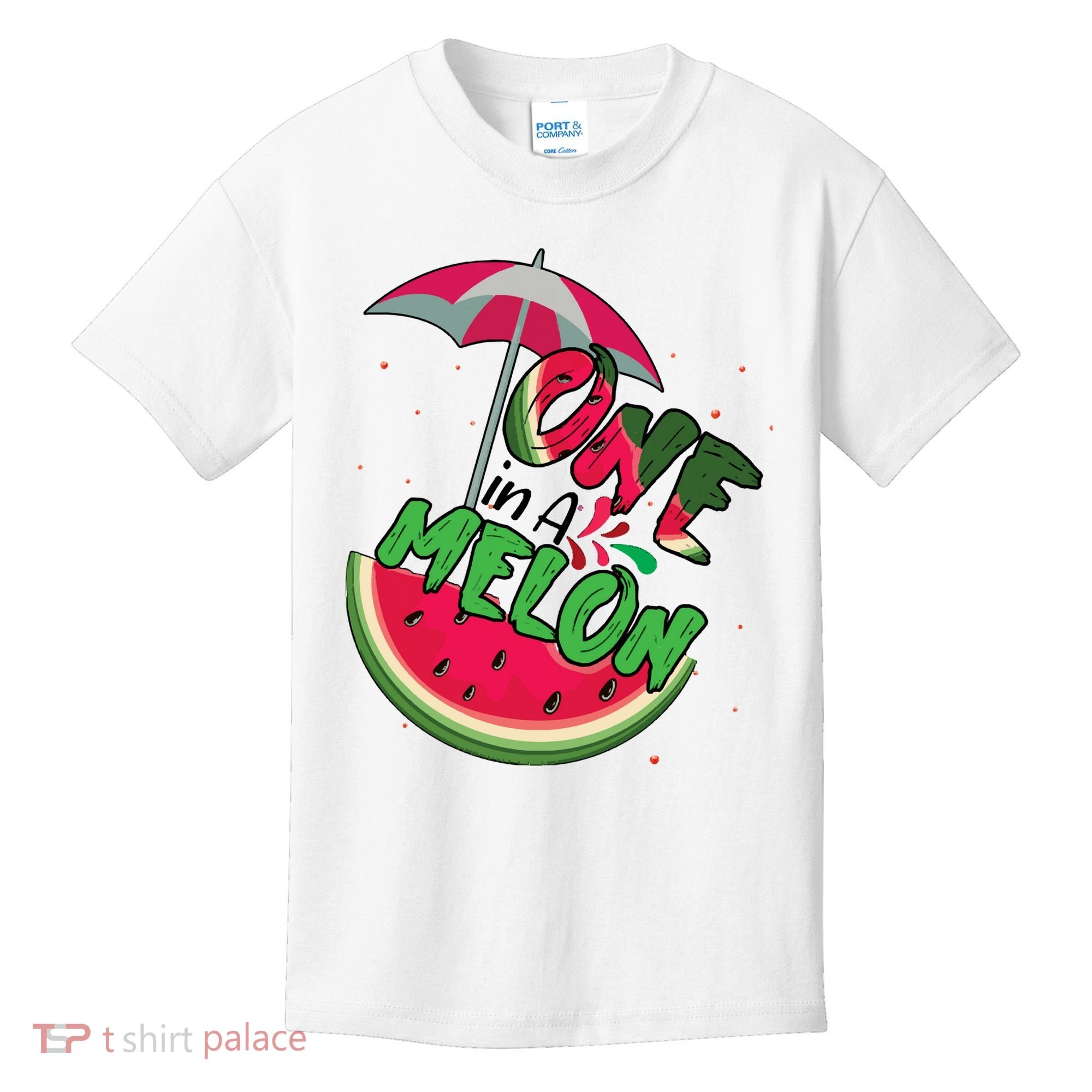One In A Melon Adorable Cute Fun Summer Watermelon Gift Tee Kids T-Shirt