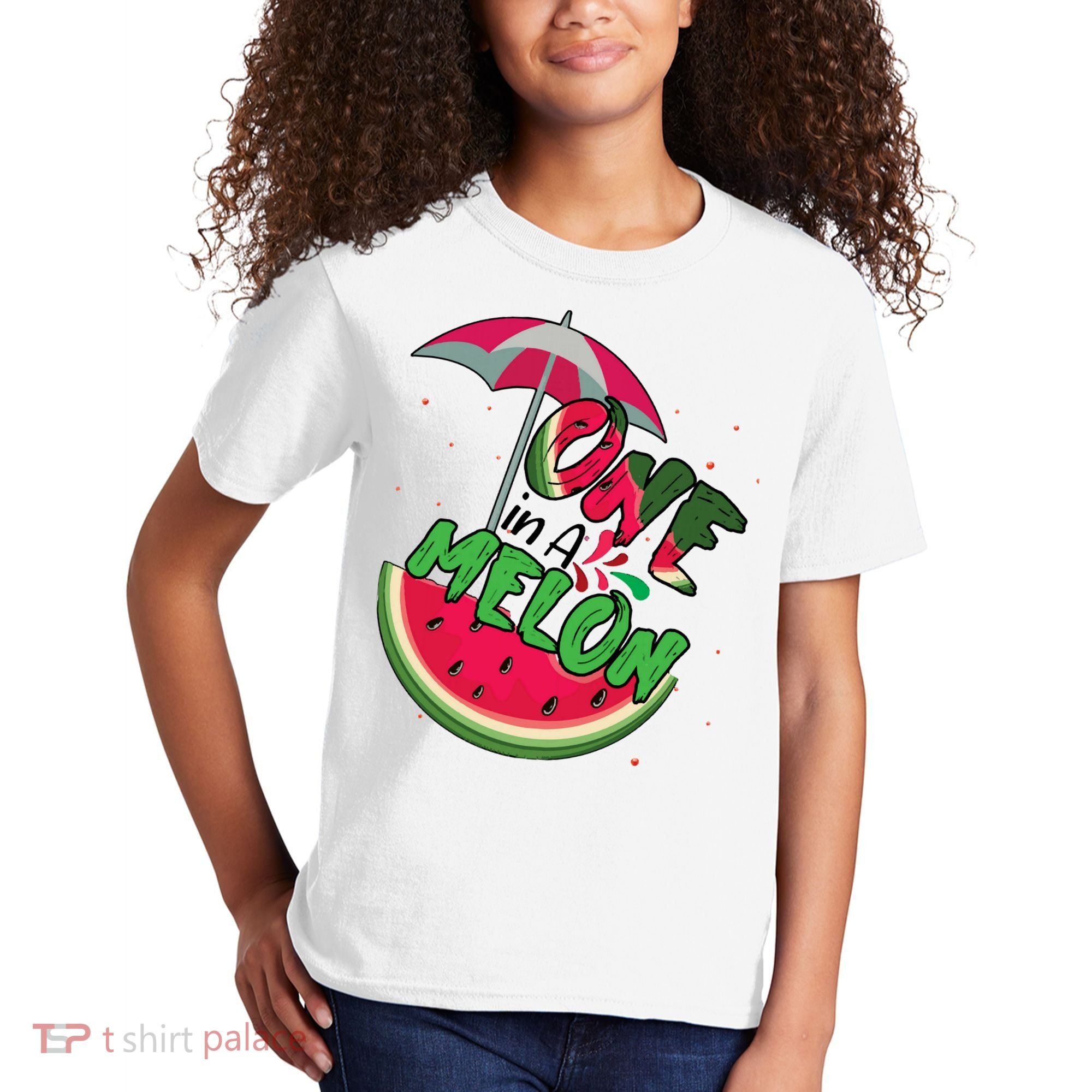 One In A Melon Adorable Cute Fun Summer Watermelon Gift Tee Kids T-Shirt