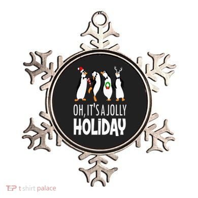 Oh It’s A Jolly a Holidays Christmas Penguin Box Santa Hat Ornament