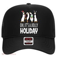 Oh It’s A Jolly a Holidays Christmas Penguin Box Santa Hat Hat thumb 0