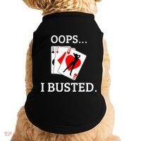 Oops I Busted Blackjack Sexy Queen Of Hearts Doggie Tank thumb 0