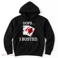 Oops I Busted Blackjack Sexy Queen Of Hearts Hoodie thumb 0