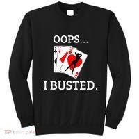 Oops I Busted Blackjack Sexy Queen Of Hearts Sweatshirt thumb 0