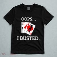 Oops I Busted Blackjack Sexy Queen Of Hearts T-Shirt thumb 5