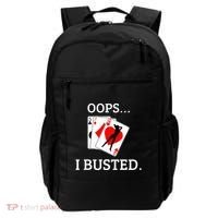Oops I Busted Blackjack Sexy Queen Of Hearts Backpack thumb 0