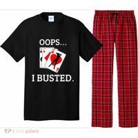 Oops I Busted Blackjack Sexy Queen Of Hearts Pajama Set thumb 0