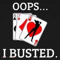 Oops I Busted Blackjack Sexy Queen Of Hearts Women's Hoodie thumb 2