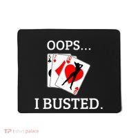 Oops I Busted Blackjack Sexy Queen Of Hearts Mousepad thumb 0
