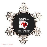 Oops I Busted Blackjack Sexy Queen Of Hearts Ornament thumb 0
