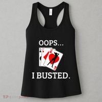 Oops I Busted Blackjack Sexy Queen Of Hearts Women's Tank Top thumb 3