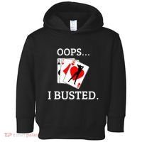 Oops I Busted Blackjack Sexy Queen Of Hearts Toddler Hoodie thumb 0