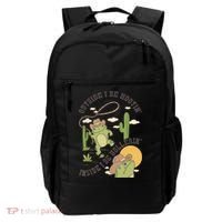 Outside I Be Hootin Inside I Be Hollerins Frog Backpack thumb 0