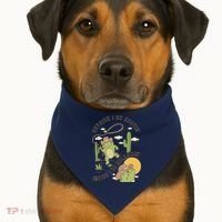 Outside I Be Hootin Inside I Be Hollerins Frog USA-Made Doggie Bandana thumb 1