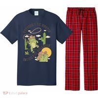 Outside I Be Hootin Inside I Be Hollerins Frog Pajama Set thumb 0