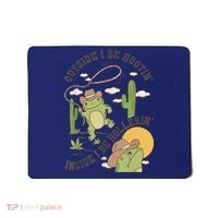 Outside I Be Hootin Inside I Be Hollerins Frog Mousepad thumb 0