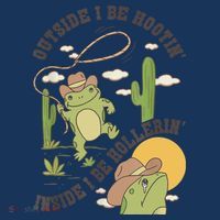 Outside I Be Hootin Inside I Be Hollerins Frog Women's Tank Top thumb 5