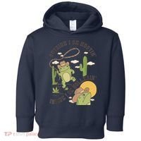 Outside I Be Hootin Inside I Be Hollerins Frog Toddler Hoodie thumb 0