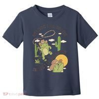 Outside I Be Hootin Inside I Be Hollerins Frog Toddler T-Shirt thumb 0