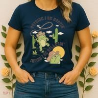 Outside I Be Hootin Inside I Be Hollerins Frog Women's T-Shirt thumb 2