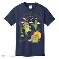 Outside I Be Hootin Inside I Be Hollerins Frog Kids T-Shirt thumb 0