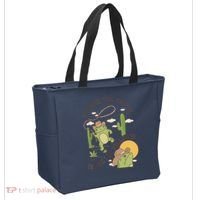 Outside I Be Hootin Inside I Be Hollerins Frog Tote Bag thumb 2