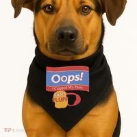 Oops I Crapped My Pants USA-Made Doggie Bandana thumb 1