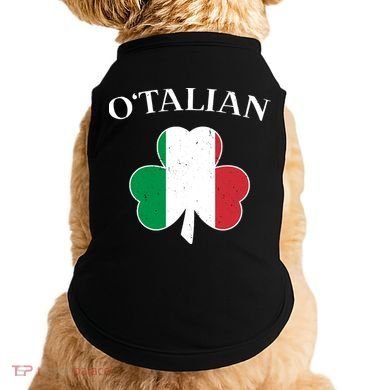 O Italian Clover St Patrick's Day Doggie Tank