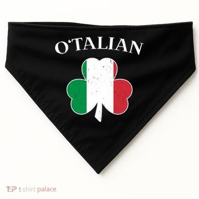 O Italian Clover St Patrick's Day USA-Made Doggie Bandana