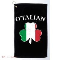 O Italian Clover St Patrick's Day Golf Towel thumb 0