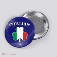 O Italian Clover St Patrick's Day Button thumb 0