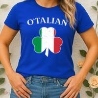 O Italian Clover St Patrick's Day Women's T-Shirt thumb 2