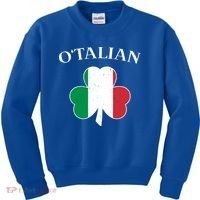 O Italian Clover St Patrick's Day Kids Sweatshirt thumb 0